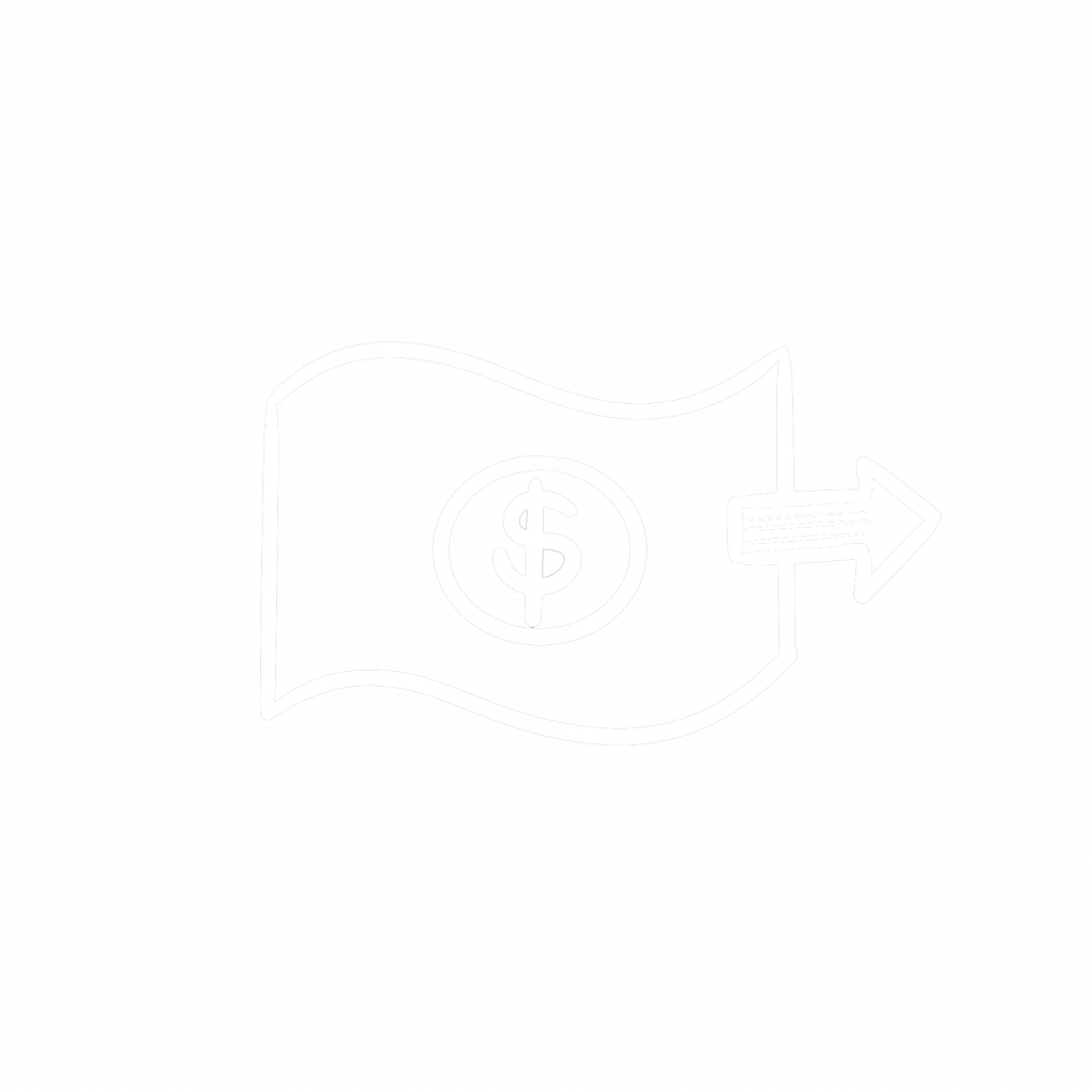 Paid on-time icon white