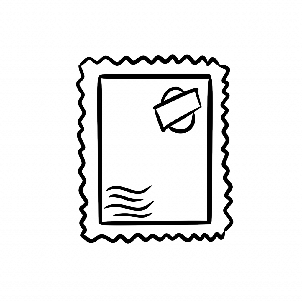 Postage icon black
